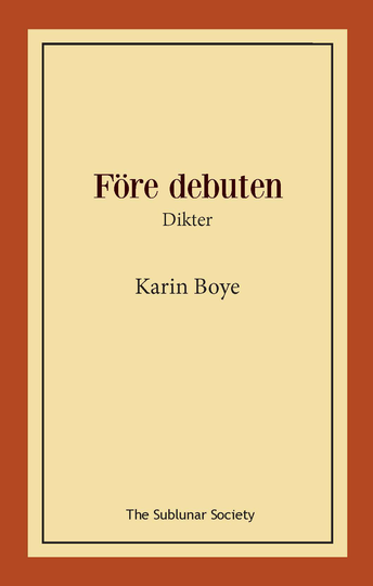 Före Debuten - Dikter