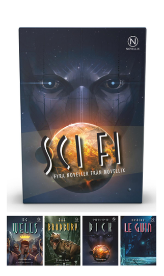 Presentask Med Fyra Sci Fi-noveller