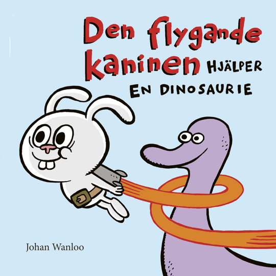 Den Flygande Kaninen Hjälper En Dinosaurie