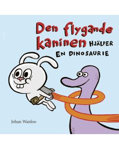 Den flygande kaninen hjälper en dinosaurie