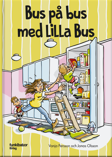 Bus På Bus Med Lilla Bus