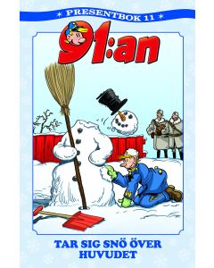 91:an presentbok. 91:an tar sig snö över huvudet