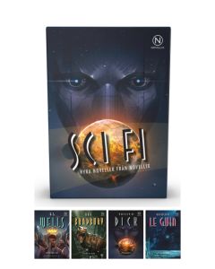 Presentask med fyra sci fi-noveller