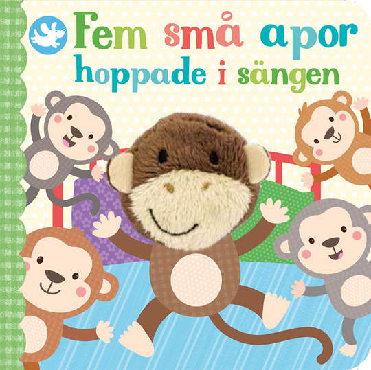 Fem Små Apor Hoppade I Sängen