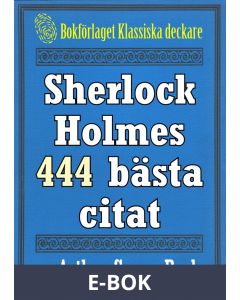 Sherlock Holmes 444 bästa citat om brottsbekämpning, E-bok