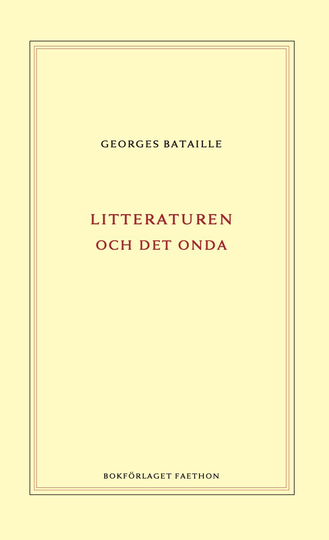 Litteraturen Och Det Onda
