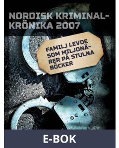 Familj levde som miljonärer på stulna böcker, E-bok