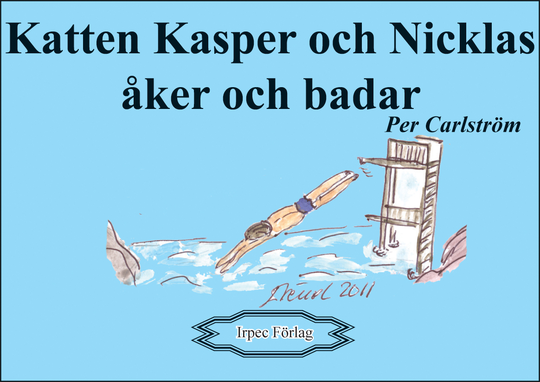 Katten Kasper Och Nicklas Åker Och Badar