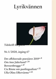 Tidningen Lyrikvännen 6 nummer